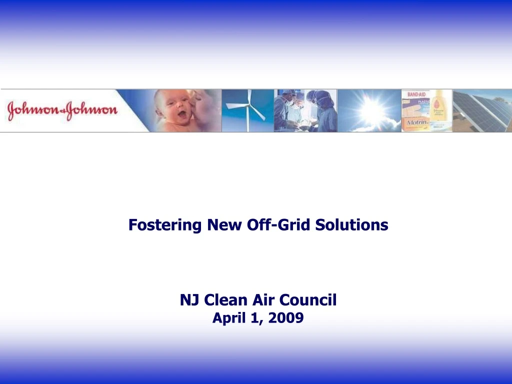 fostering new off grid solutions nj clean air council april 1 2009