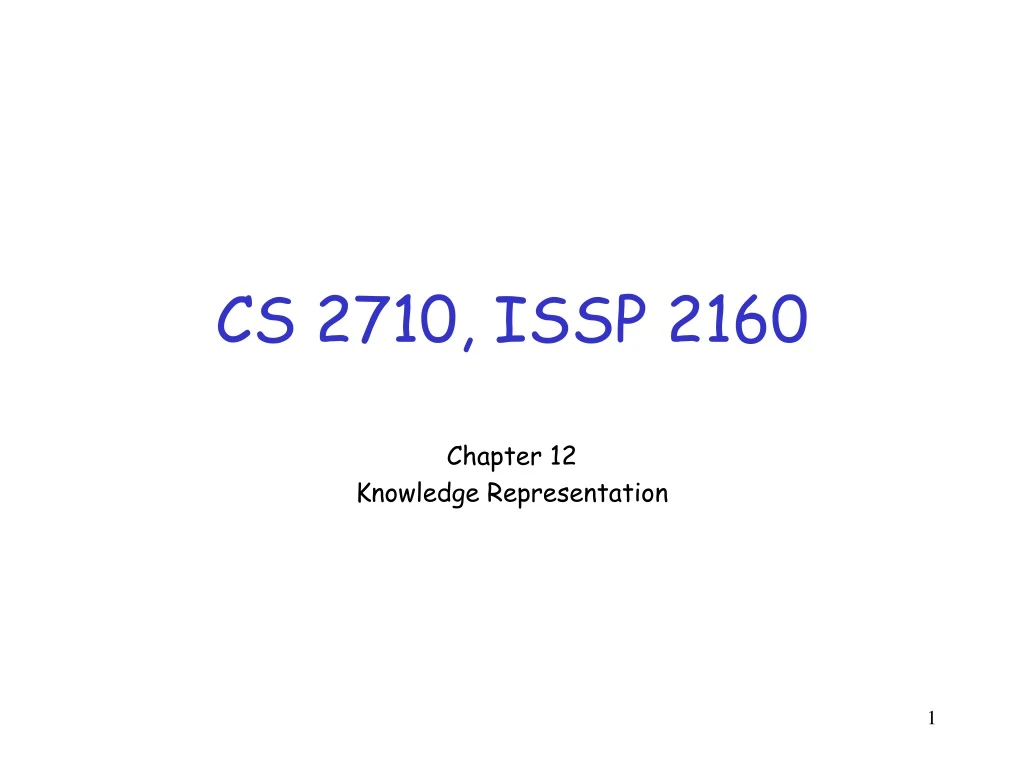 cs 2710 issp 2160