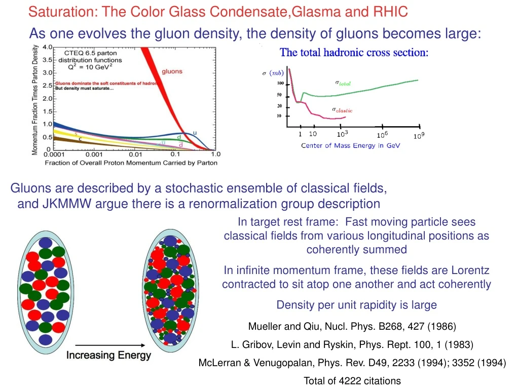 saturation the color glass condensate glasma