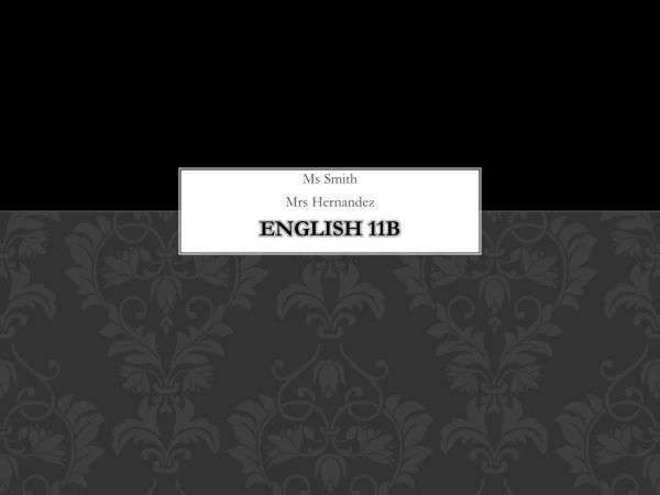 English 11B