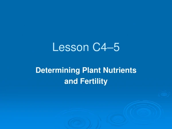 Lesson C4–5