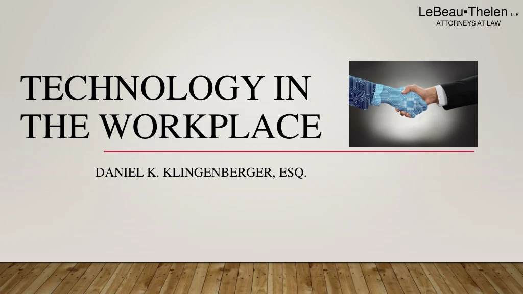 technology in the workplace