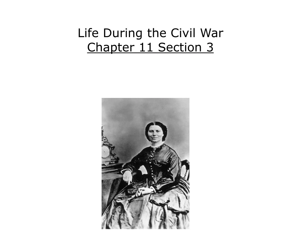 life during the civil war chapter 11 section 3