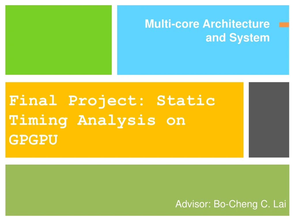 final project static timing analysis on gpgpu