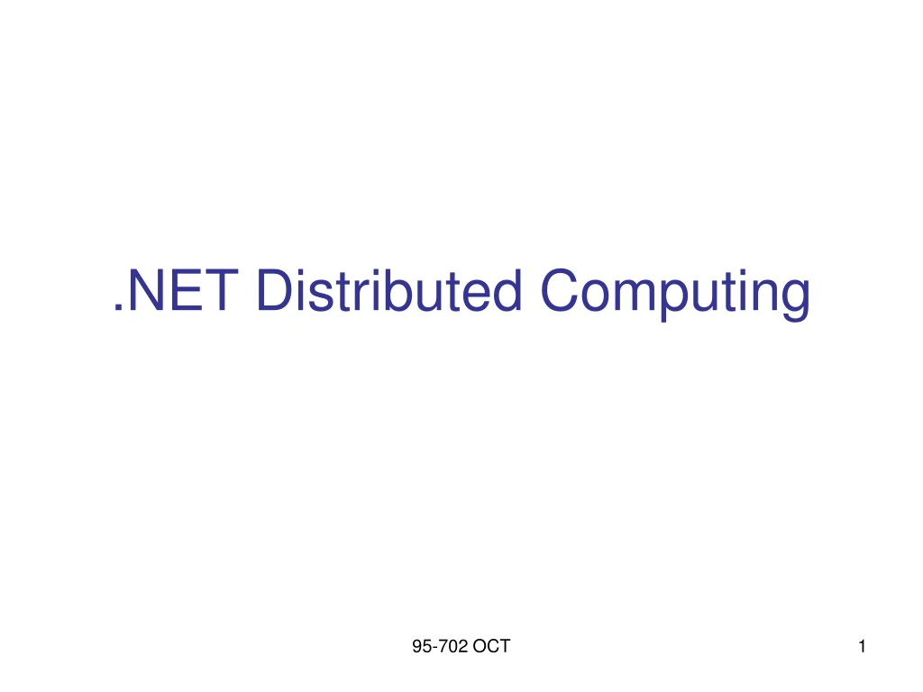 net distributed computing