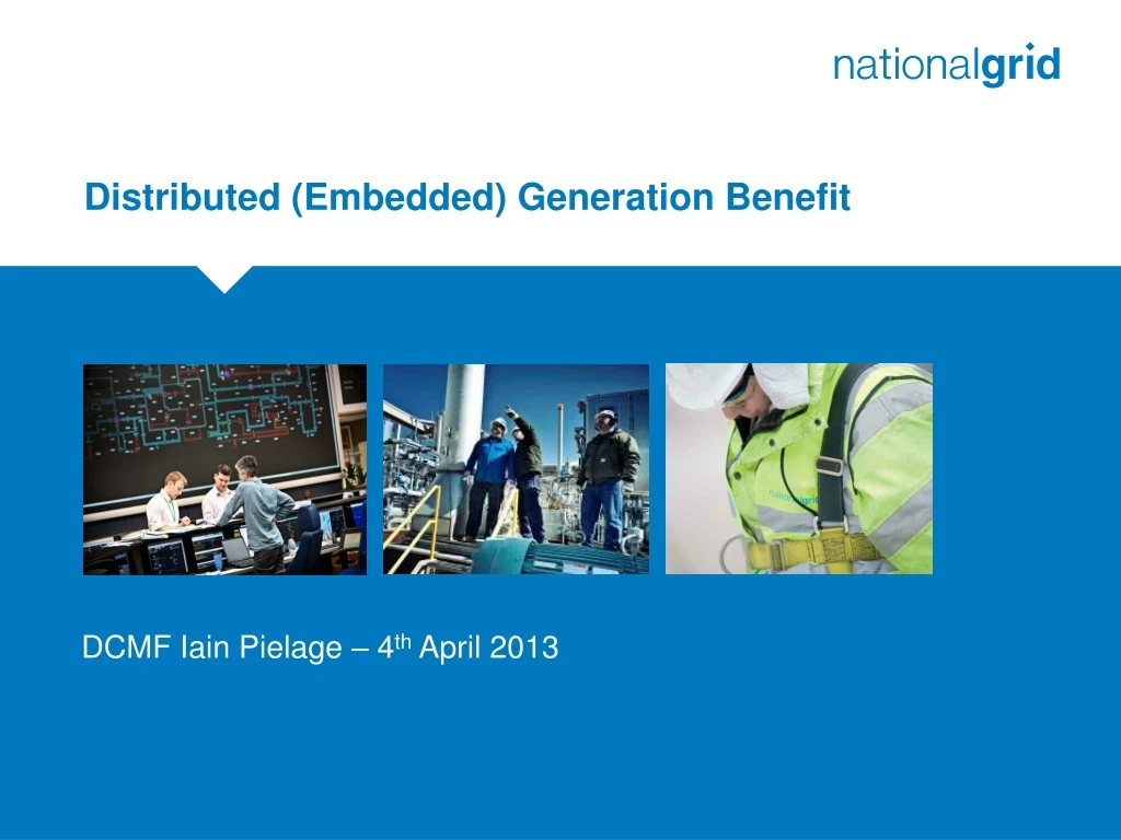 distributed embedded generation benefit