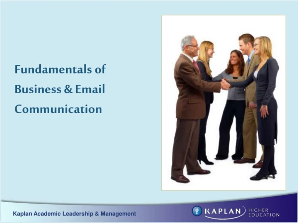 Fundamentals of Business &amp; Email Communication
