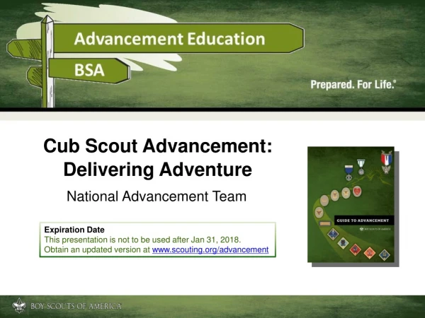 Cub Scout Advancement: Delivering Adventure