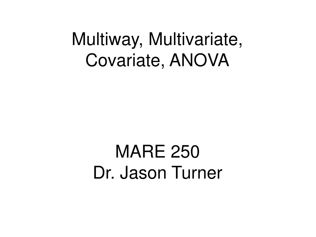 multiway multivariate covariate anova
