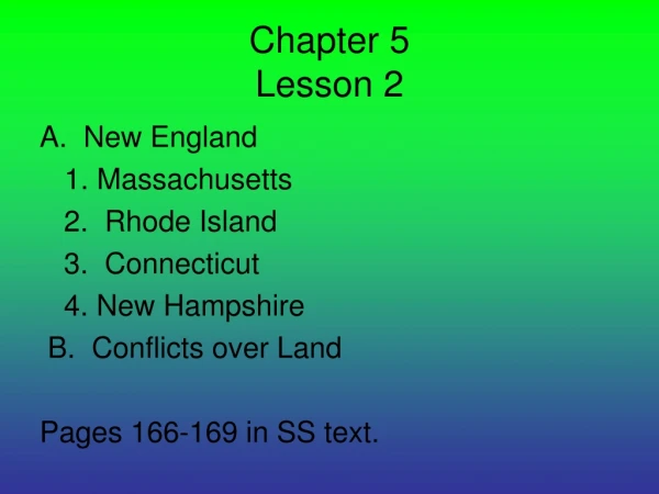 Chapter 5 Lesson 2