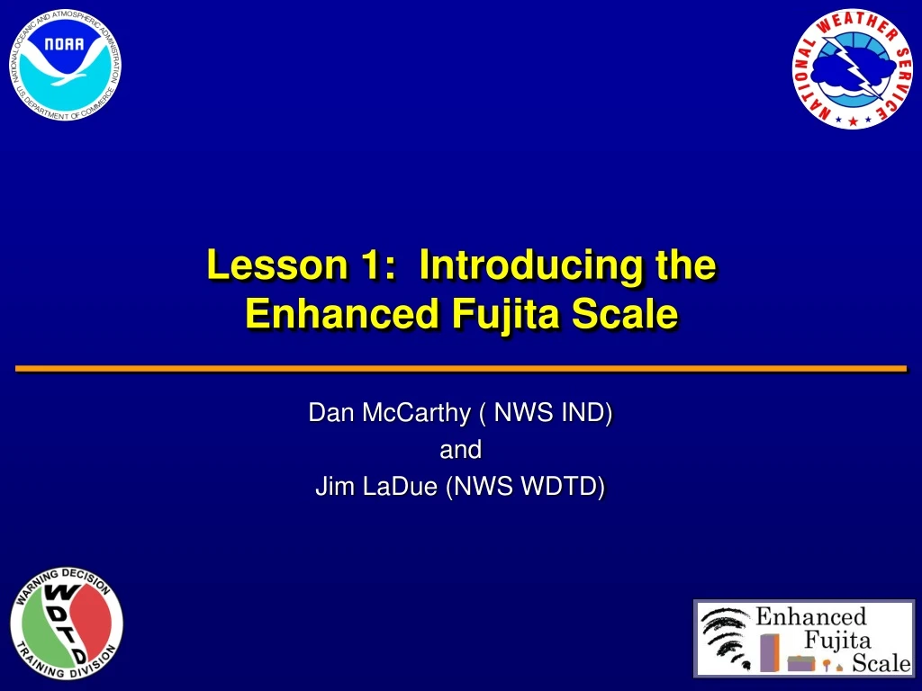 lesson 1 introducing the enhanced fujita scale