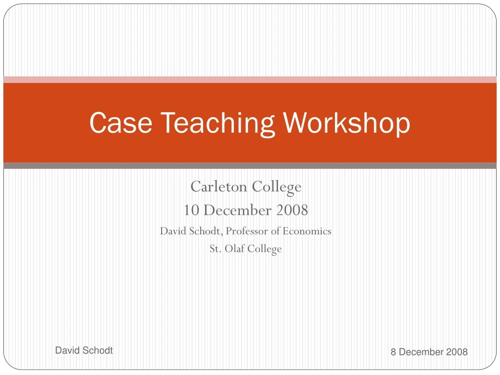 case teaching workshop