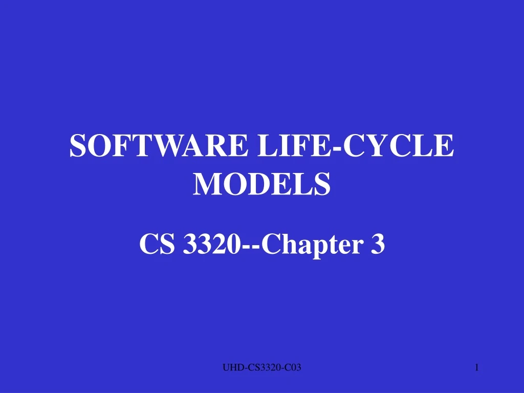 software life cycle models