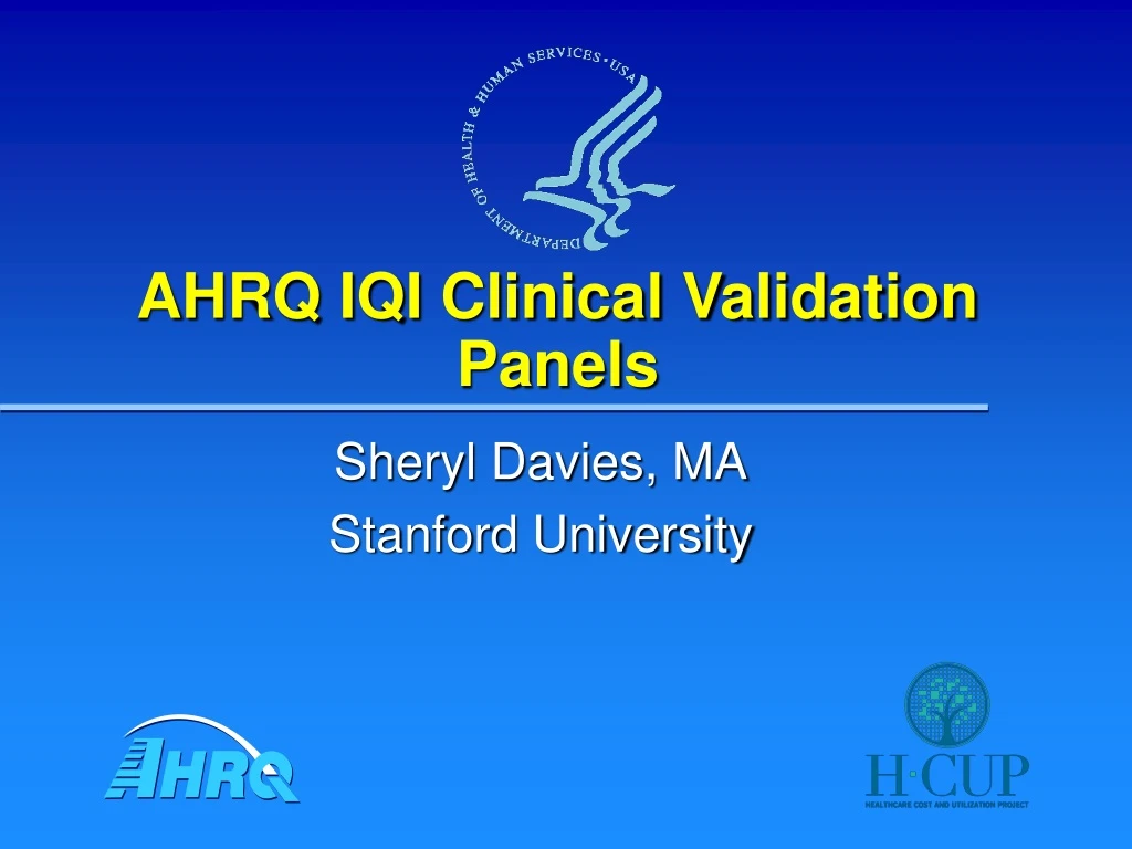 ahrq iqi clinical validation panels