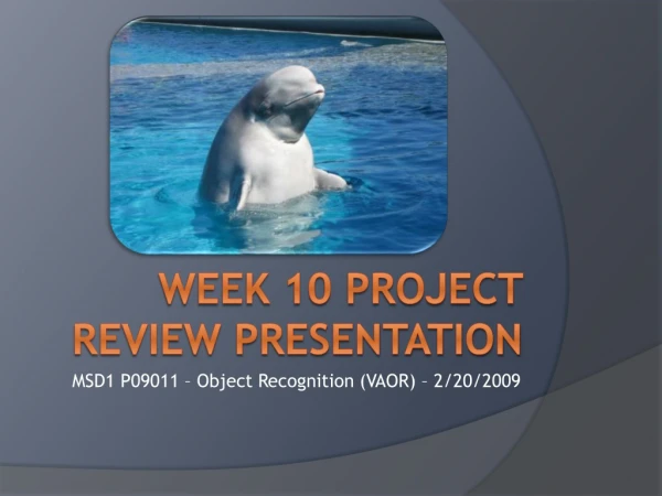 WEEK 10 PROJECT REVIEW PRESENTATION