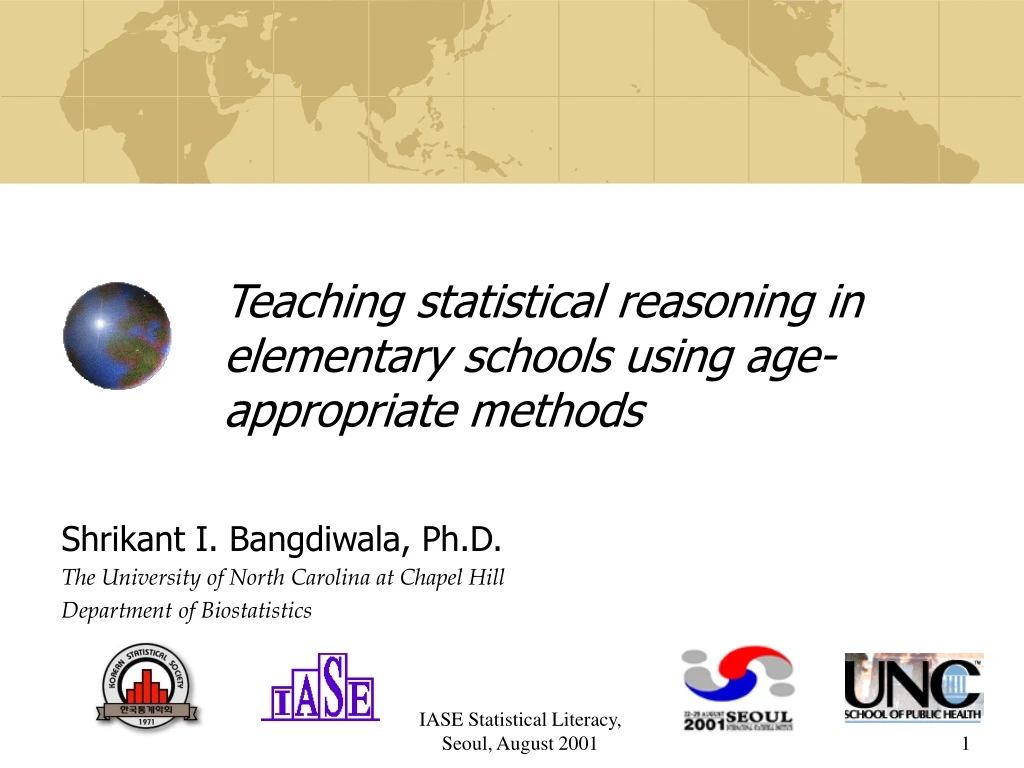 teaching statistical reasoning in elementary schools using age appropriate methods