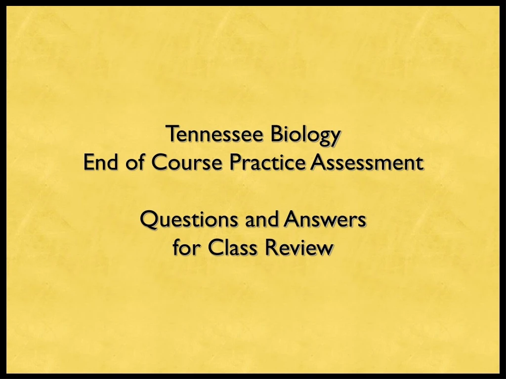 tennessee biology end of course practice