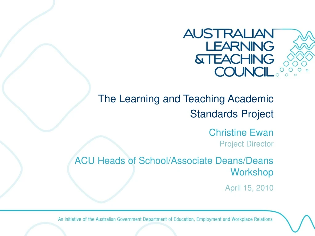 the learning and teaching academic standards