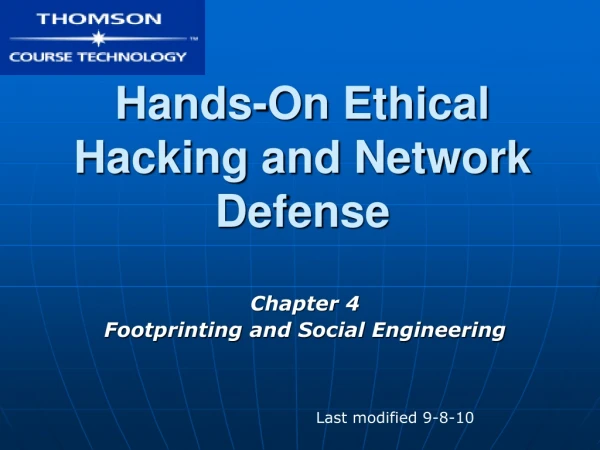 Hands-On Ethical Hacking and Network Defense