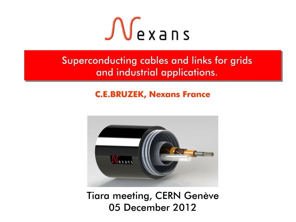 superconducting cables and links for grids