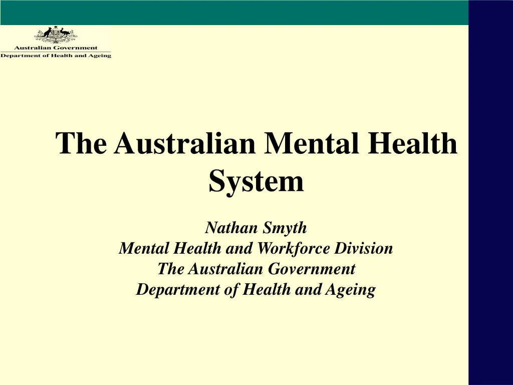 the australian mental health system