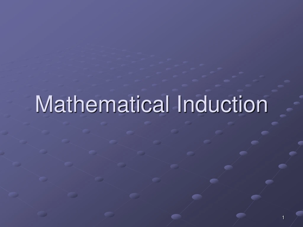 mathematical induction