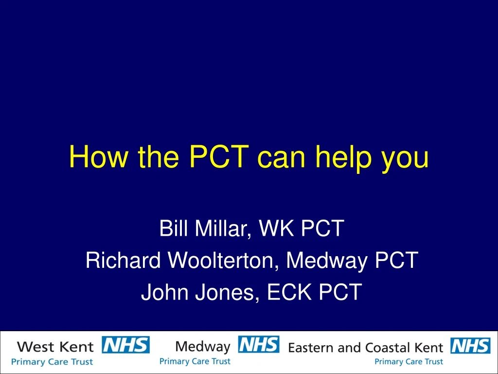 how the pct can help you