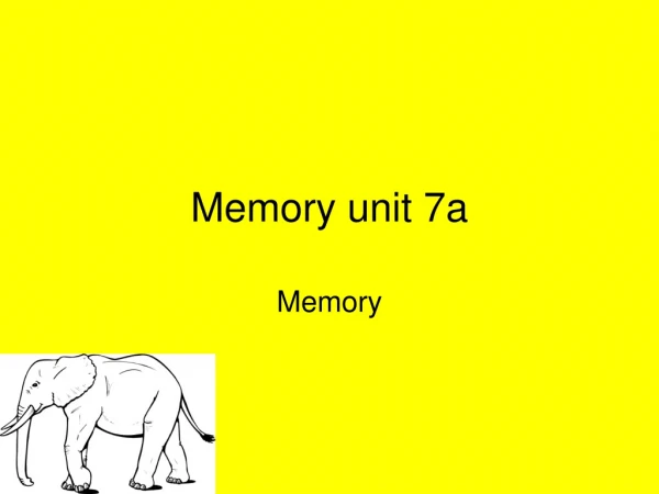Memory unit 7a