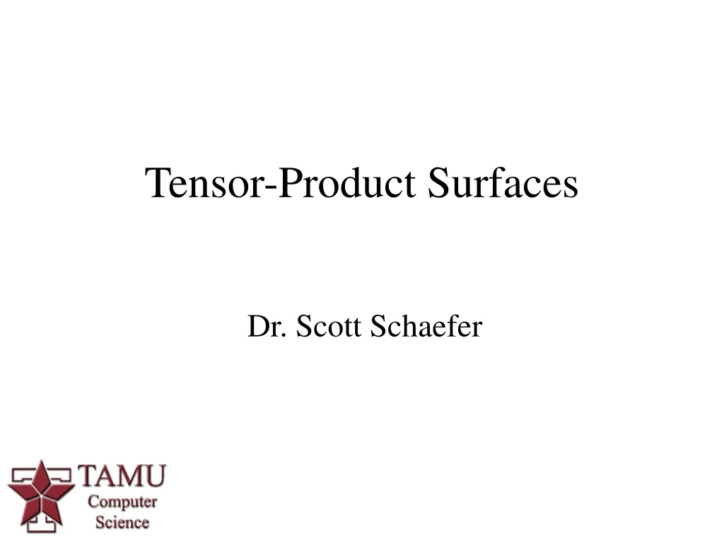 tensor product surfaces