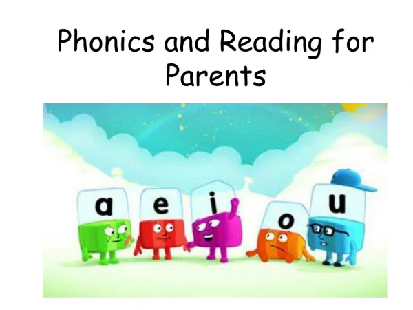 Phonics and Reading for Parents