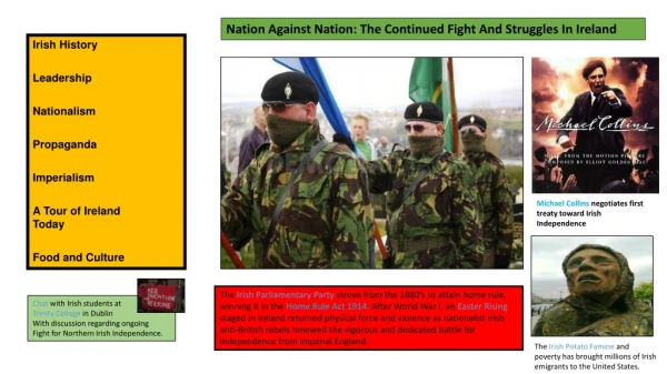 Irish History Leadership Nationalism Propaganda Imperialism A Tour of Ireland Today