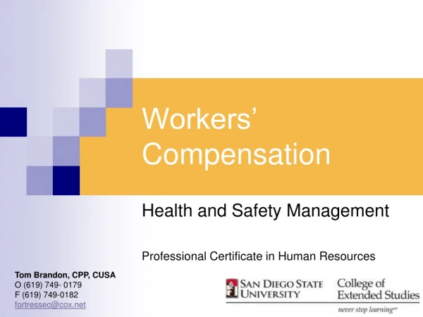 Workers’ Compensation