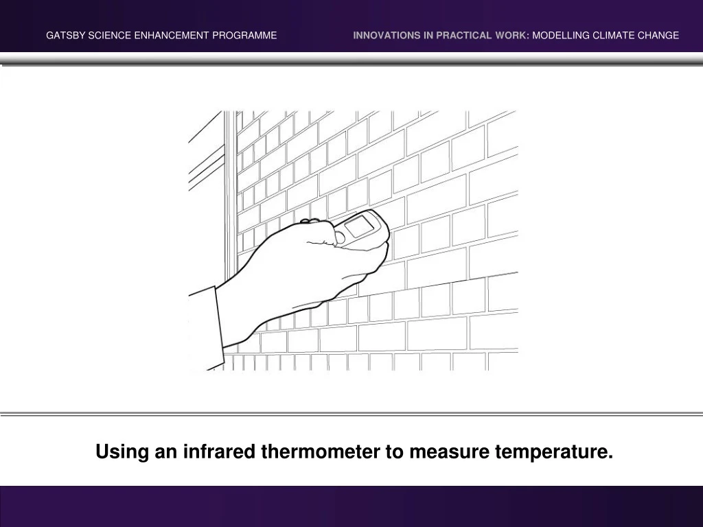 using an infrared thermometer to measure
