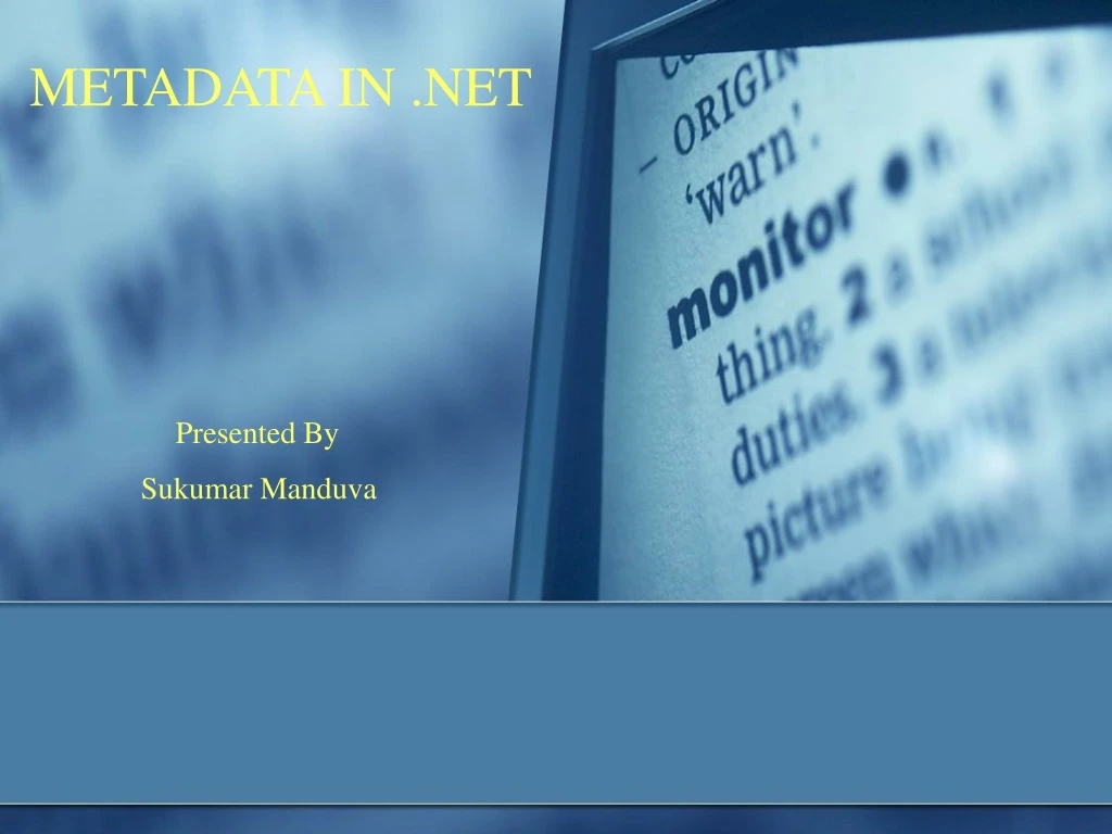 metadata in net