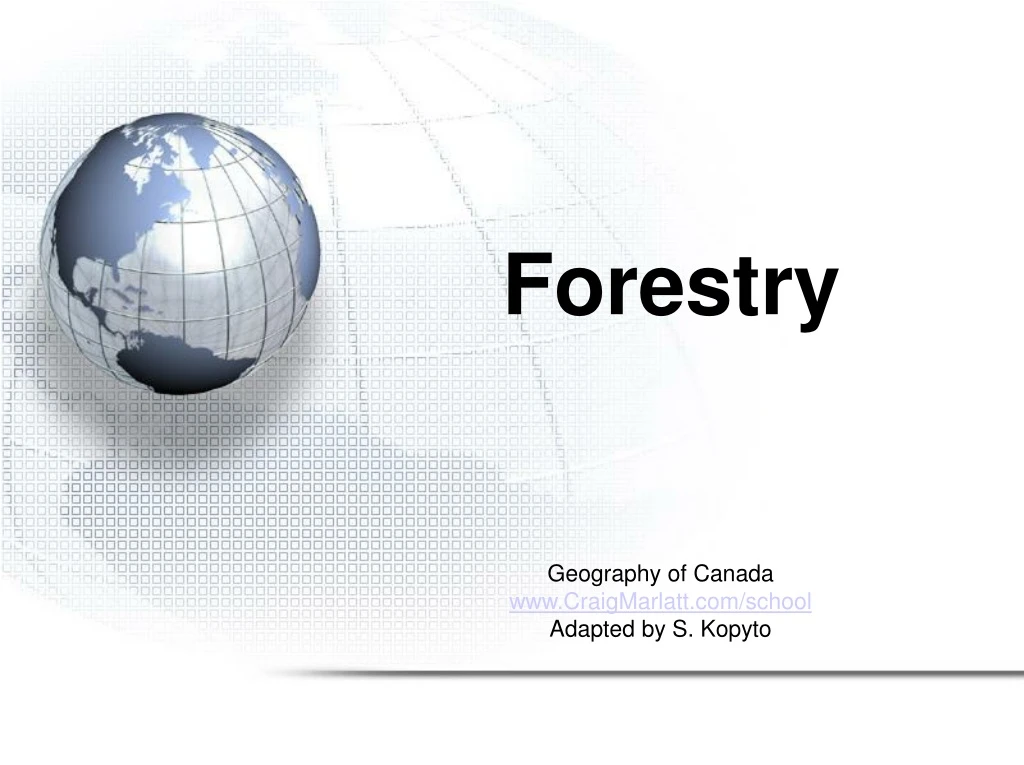 forestry