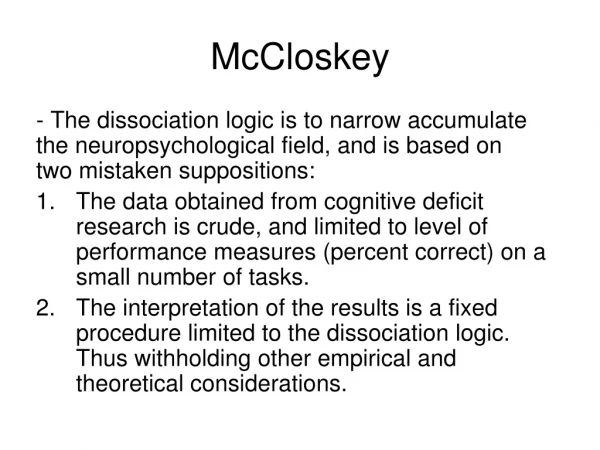 McCloskey