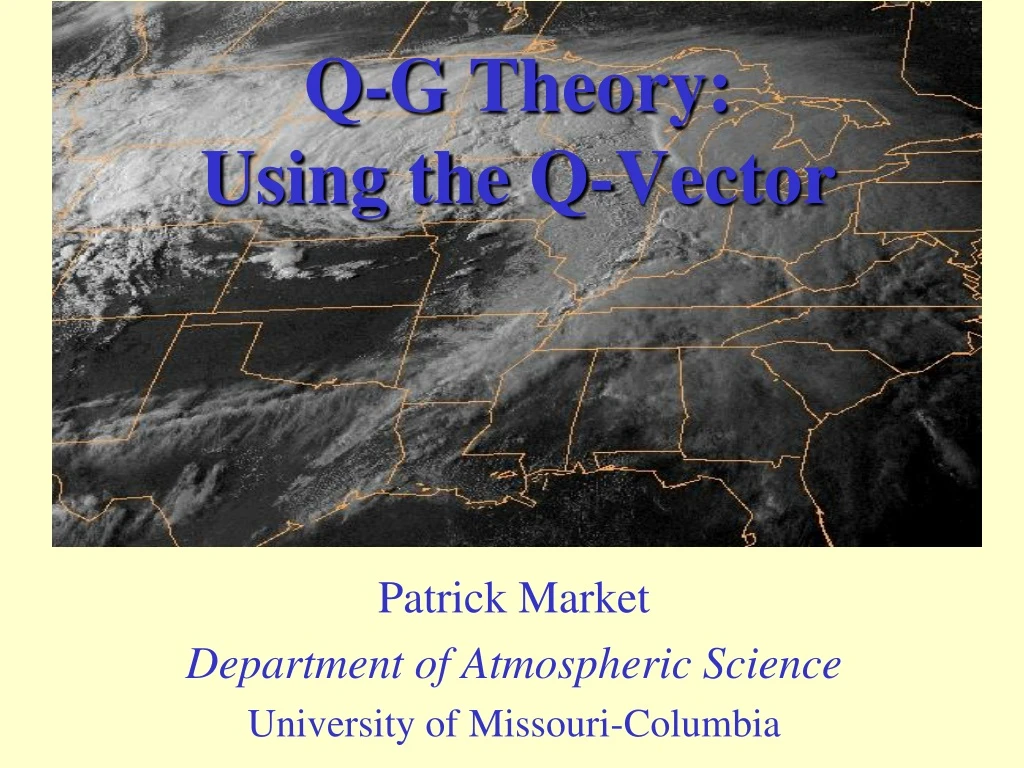 q g theory using the q vector
