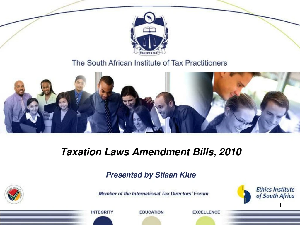 taxation laws amendment bills 2010 presented