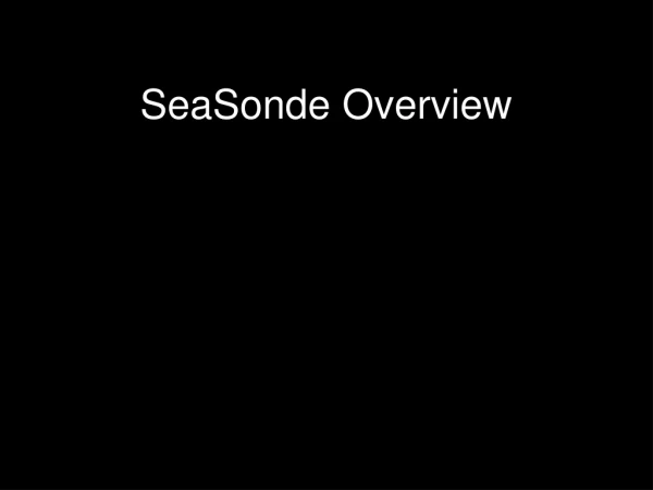 SeaSonde Overview
