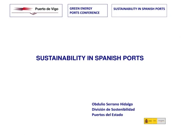 GREEN ENERGY  PORTS CONFERENCE