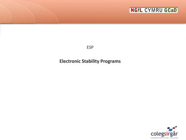 ESP Electronic Stability Programs