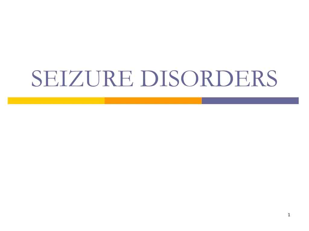 seizure disorders