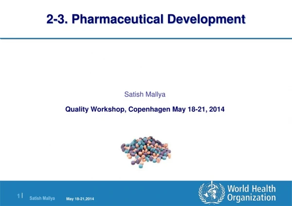 2-3. Pharmaceutical Development