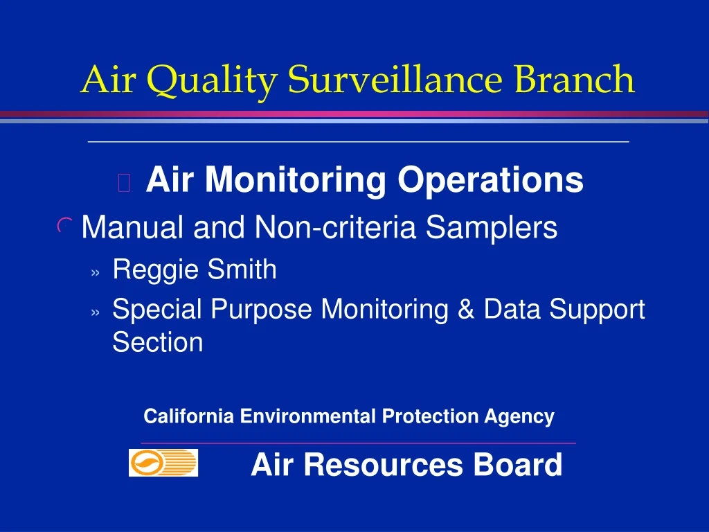 air quality surveillance branch