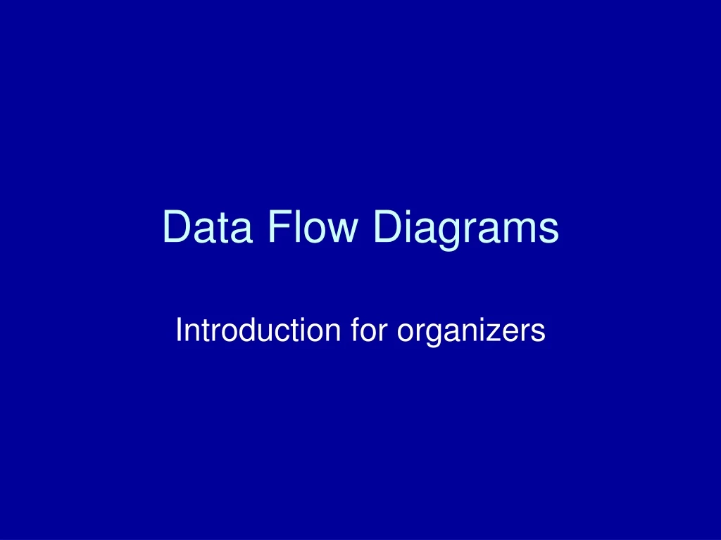 data flow diagrams