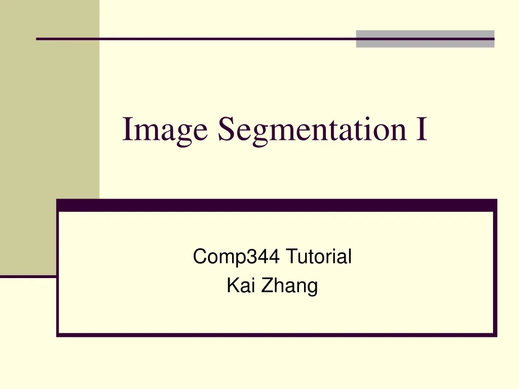 image segmentation i