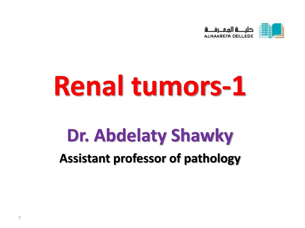 renal tumors 1