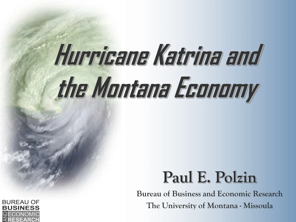 hurricane katrina and the montana economy
