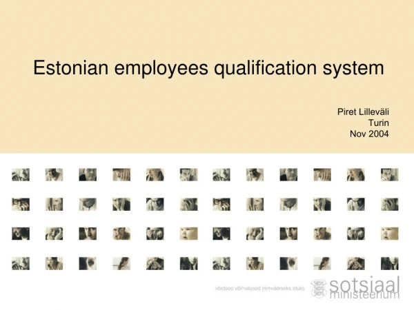 Estonian employees qualification system