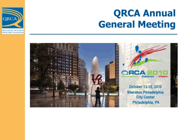 QRCA Annual General Meeting